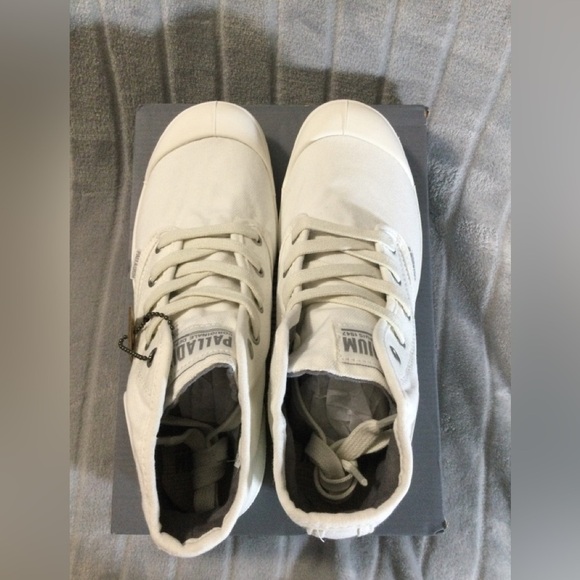 Palladium Women’s Pampa Hi Star White Cavas Boot Size 9.5 - Picture 5 of 14